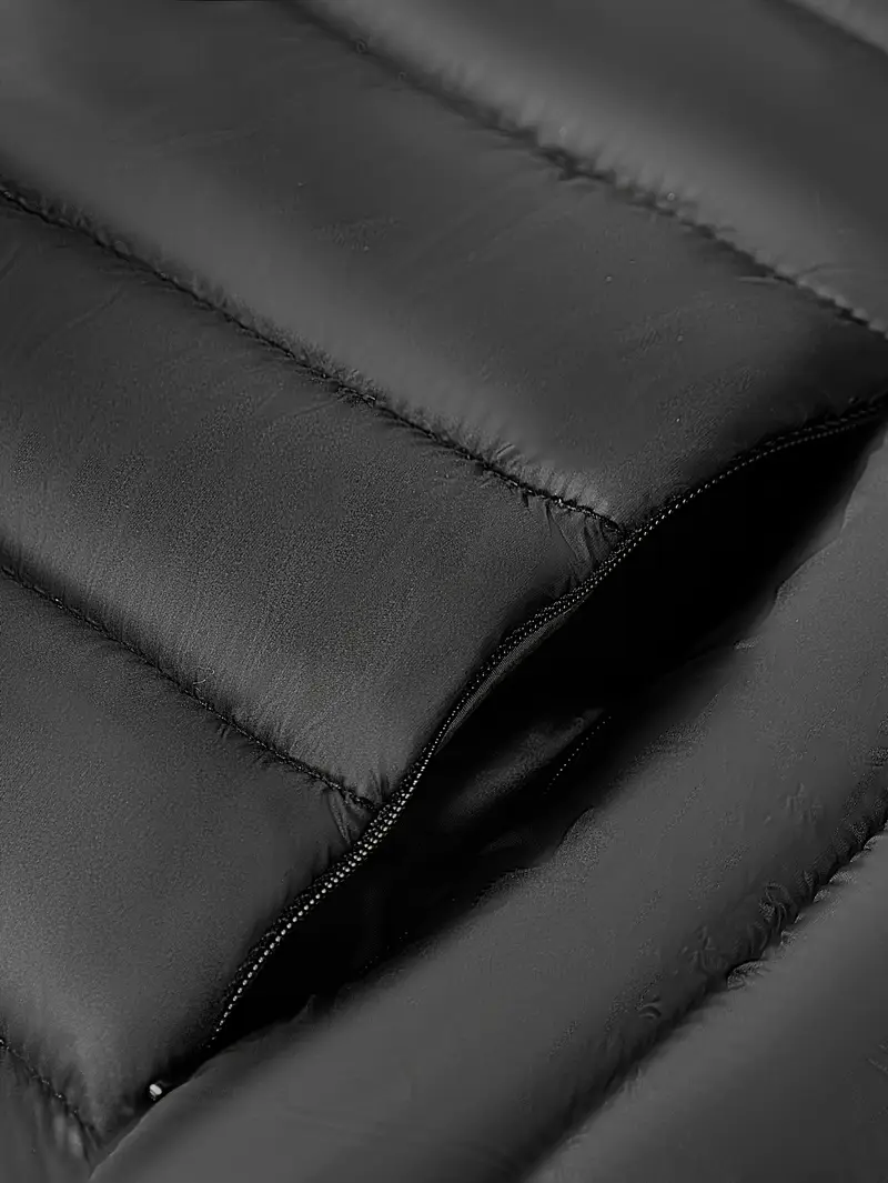 jaqueta Mutum Bobojaco com Ziper e Bolsos Quente Grossa Toca Removível Para o Inverno 2025-Queima De Estoque