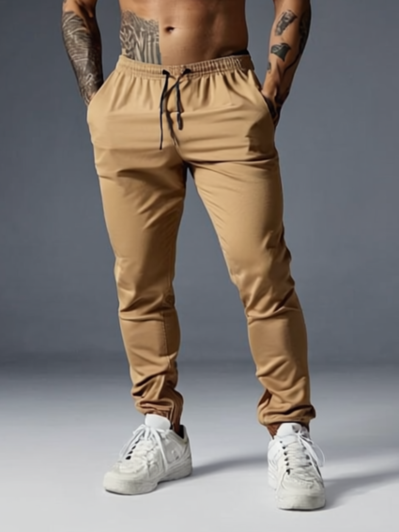 Calça Masculina Jogger Fit com Elastano – Academia e Casual