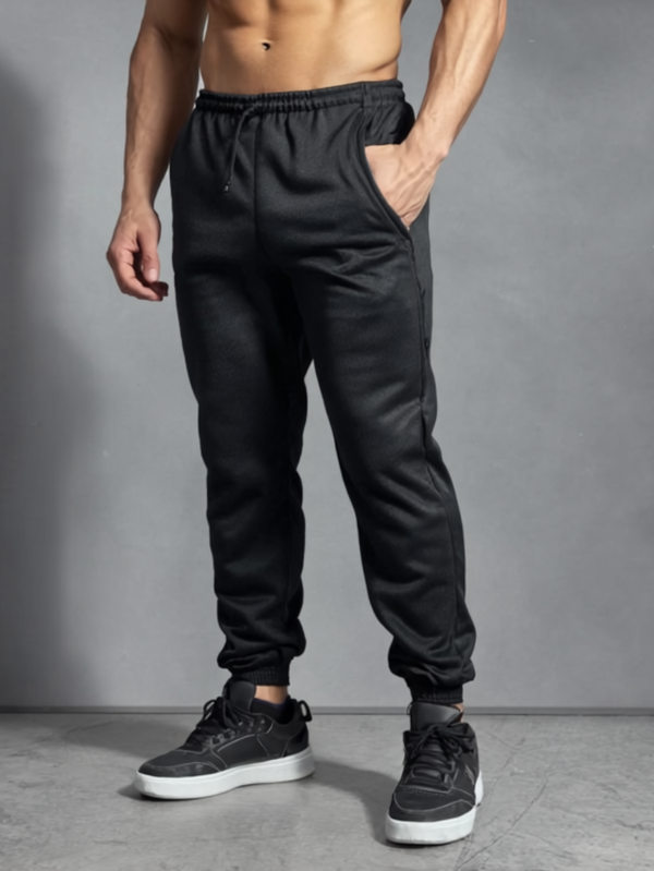 Calça Moletom Masculina Inverno Academia Flanelada Peluciada Frio Inverno