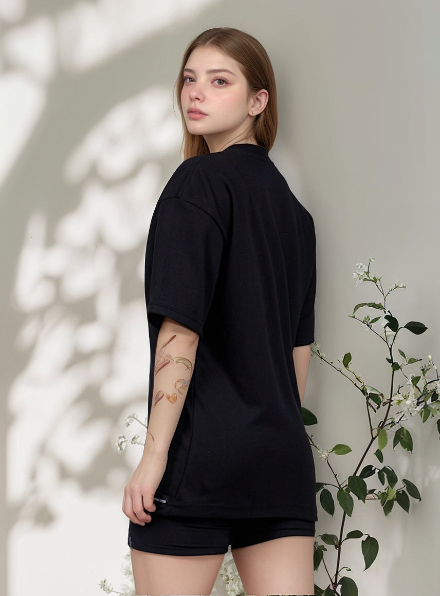 Mutum Blusa Oversized Feminina Fitness Academia Treino e Dia a Dia