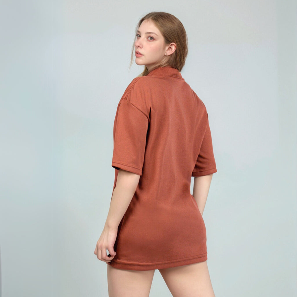 Mutum Blusa Oversized Feminina Fitness Academia Treino e Dia a Dia