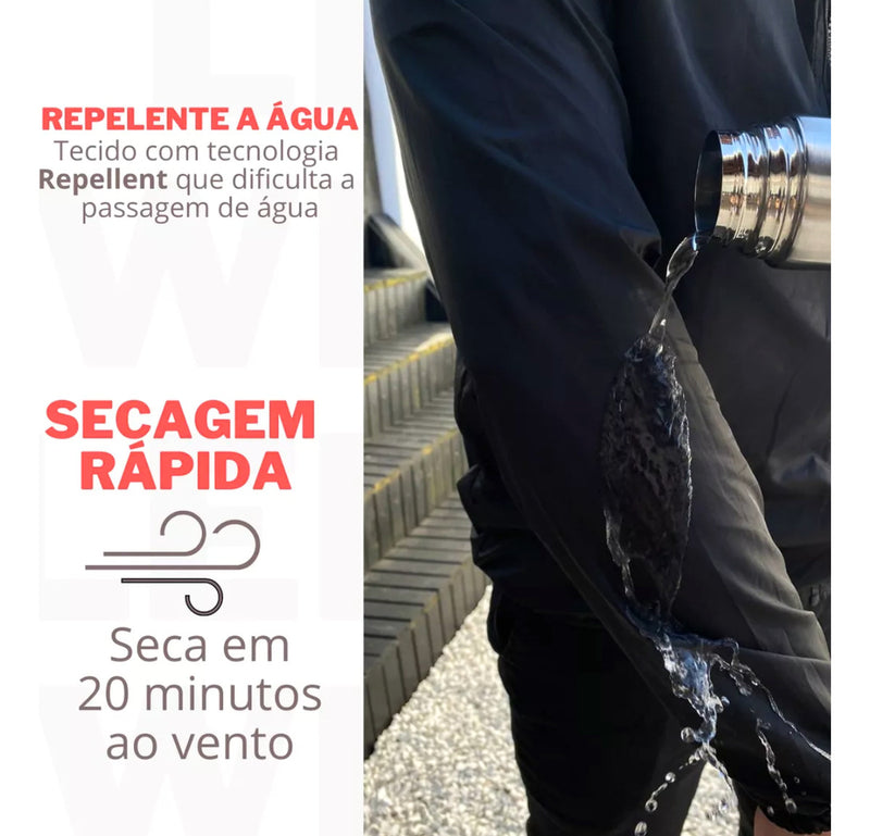 Corta Vento Plus Size Jaqueta Masculina Impermeável Premium do G1 ao G4