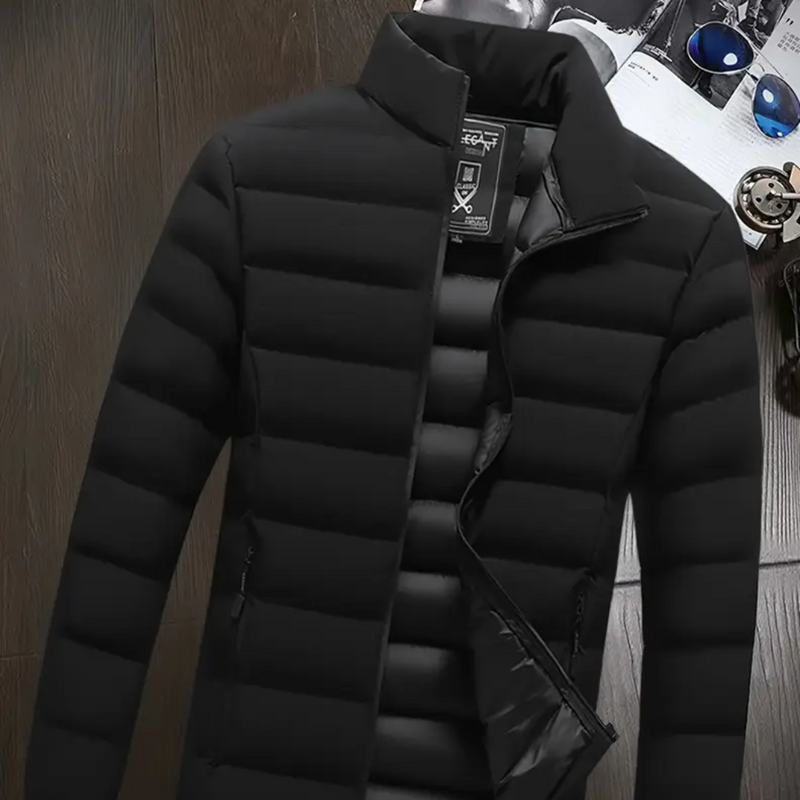 jaqueta Mutum Bobojaco com Ziper e Bolsos Quente Grossa Toca Removível Para o Inverno 2025-Queima De Estoque