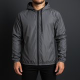 Jaqueta Corta Vento Masculina — Impermeável com Capuz