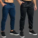Kit C/2 Calça Moletom Masculina Inverno Academia Flanelada Peluciada Frio