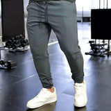 Calça Elastano/Tactel Jogger Masculina Esportiva Bolsos Laterais